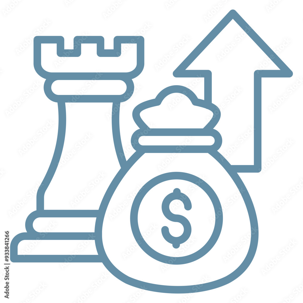 Investment Strategy Icon Element For Design Investment Strategy Icon Element For Design