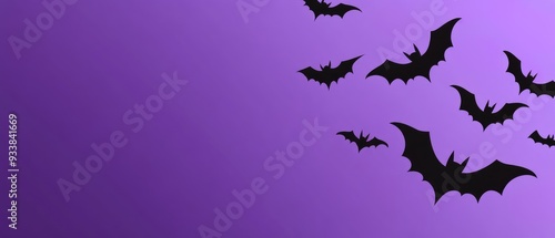Ultrawide Solid Purple Background With Cute Spooky Ghost On Side Halloween Theme