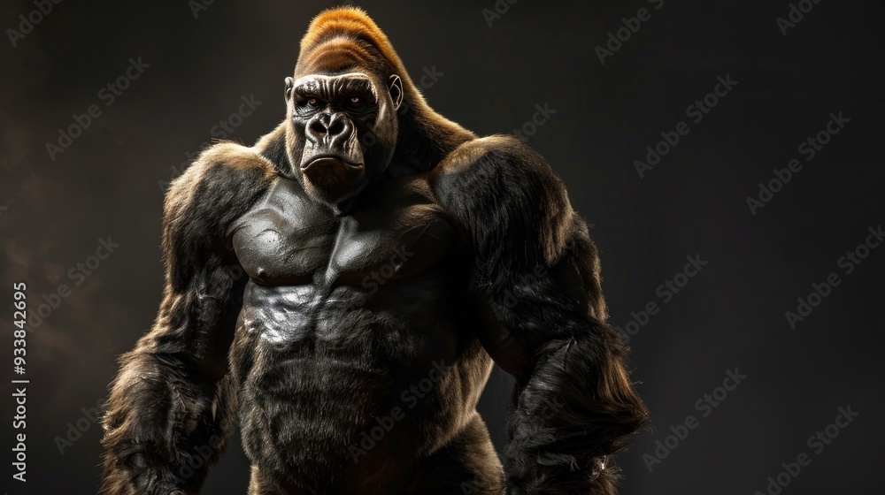 Powerful Gorilla Portrait. Powerful Gorilla Portrait.