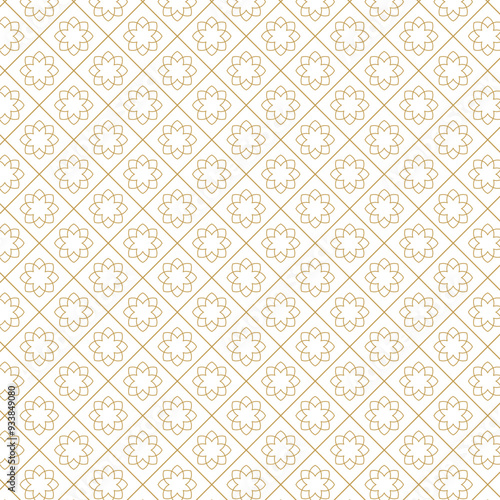 Abstract seamless line art pattern design. Creative vector concept isolated on white background. 