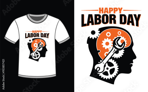 Happy Labor Day t-shirt Design vector Illustration.