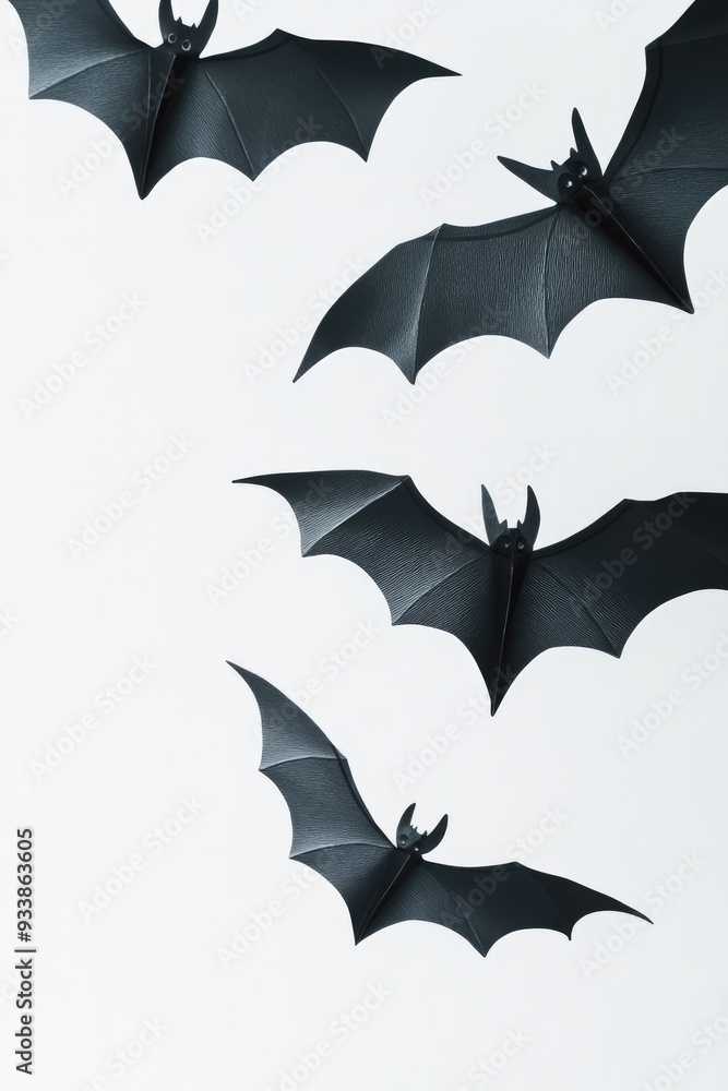 Flying Paper Bats for Halloween Decorations Flying Paper Bats for Halloween Decorations
