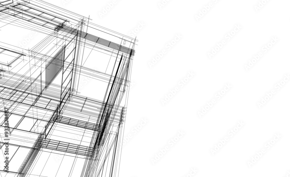 Modern office building 3d illustration Modern office building 3d illustration