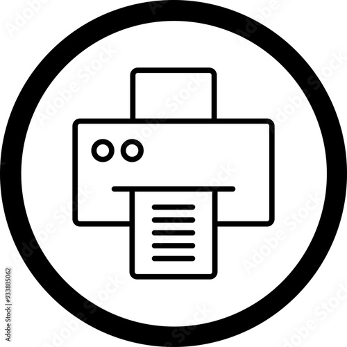 Printer Vector Icon Design