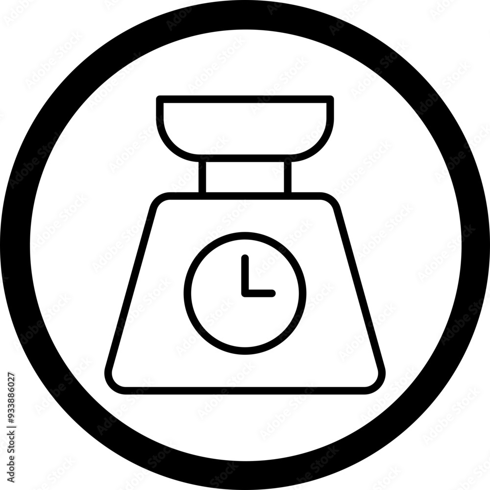 Weight Scale Vector Icon Design Weight Scale Vector Icon Design