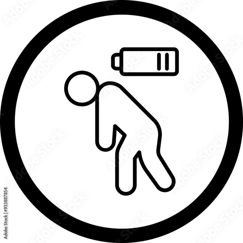 Fatigue Vector Icon Design