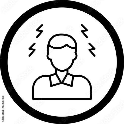 Headache Vector Icon Design
