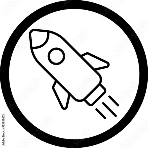 Rocket Vector Icon Design