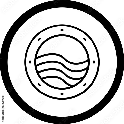 Porthole Vector Icon Design