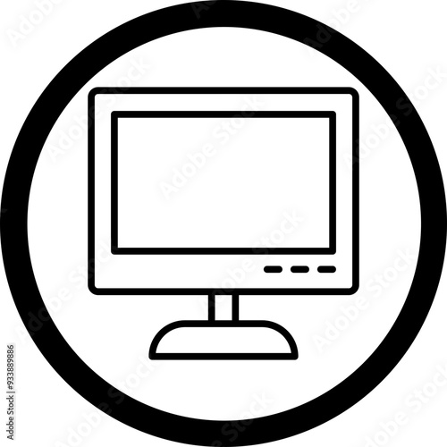 Lcd Vector Icon Design