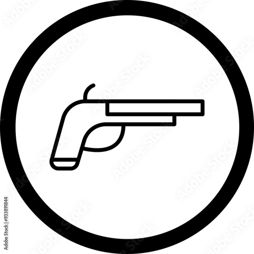 Gun Vector Icon Design