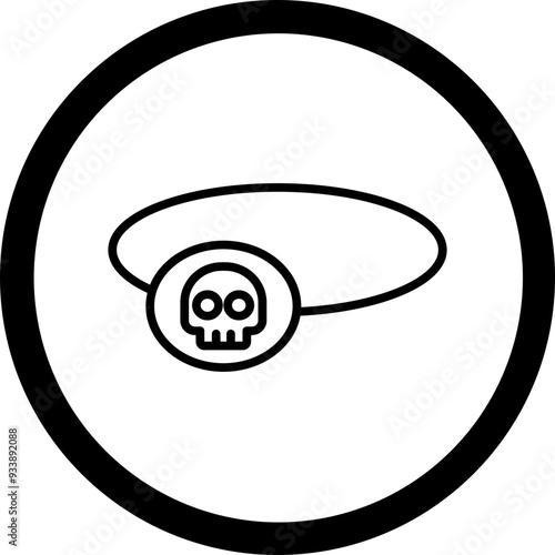 Eyepatch Vector Icon Design