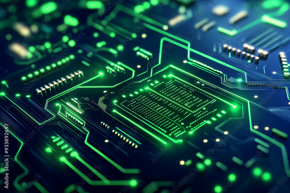 digital circuit creating a futuristic scene. showcasing intricate details of electronic circuits. This design symbolizes advanced technology in software development or data processing, digital circuit creating a futuristic scene. showcasing intricate details of electronic circuits. This design symbolizes advanced technology in software development or data processing,