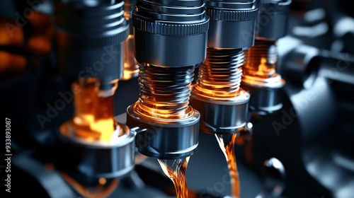 Pistons are parts of engines that move up and down. They change the energy from burning fuel into a force that pushes things