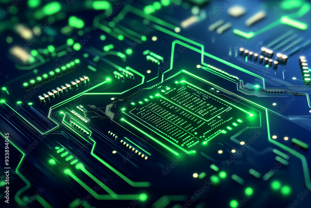 digital circuit creating a futuristic scene. showcasing intricate details of electronic circuits. This design symbolizes advanced technology in software development or data processing, digital circuit creating a futuristic scene. showcasing intricate details of electronic circuits. This design symbolizes advanced technology in software development or data processing,