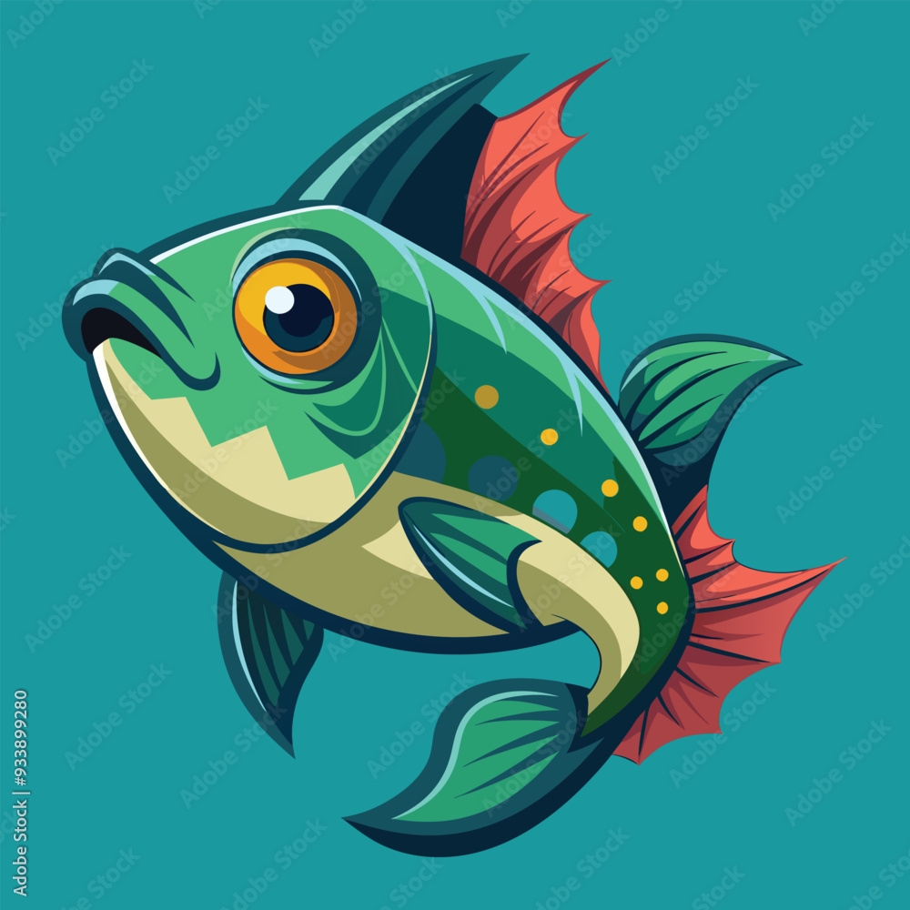Naklejka premium Fish Illustration Design