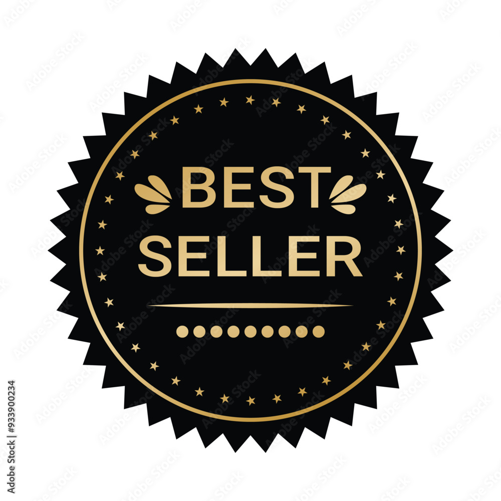 Best seller badge logo design | Vector Illustration Best seller badge logo design | Vector Illustration
