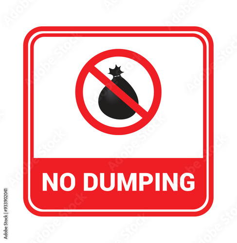 No Dumping Sign Vector Art - Free Downloadable Icons and Graphics