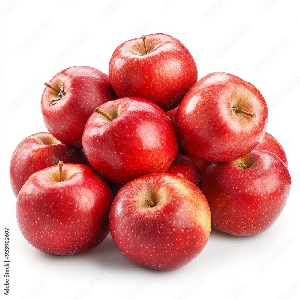 A pile of red apples A pile of red apples