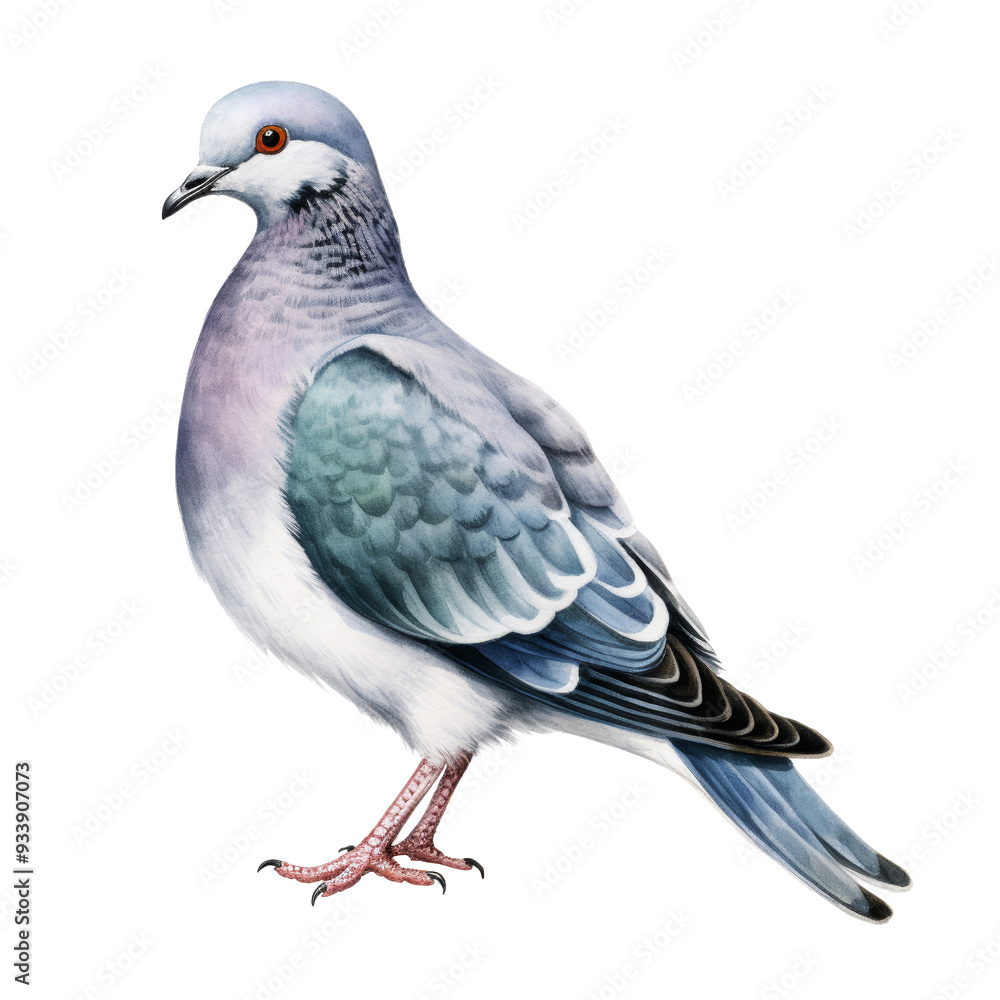 pigeon watercolor isolated on transparent background cutout pigeon watercolor isolated on transparent background cutout
