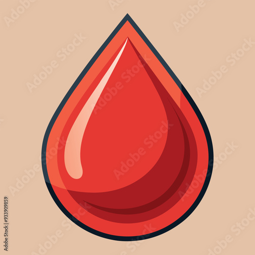 Blood Drop Vector Design Illustration