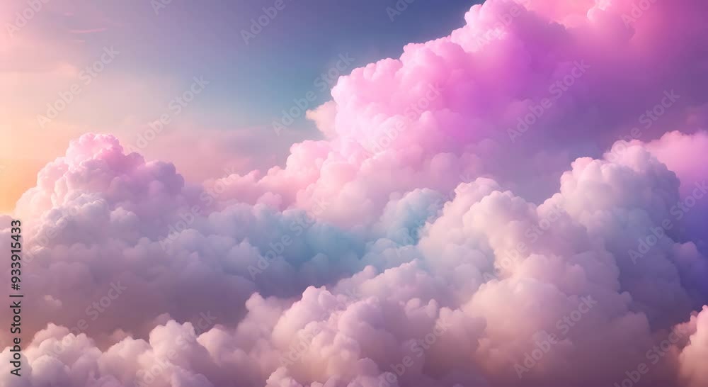 Illuminated Clouds A texture image of a soft dreamy gradient resembling a sky full of colorful clouds that are lit up from within 4k animation Illuminated Clouds A texture image of a soft dreamy gradient resembling a sky full of colorful clouds that are lit up from within 4k animation