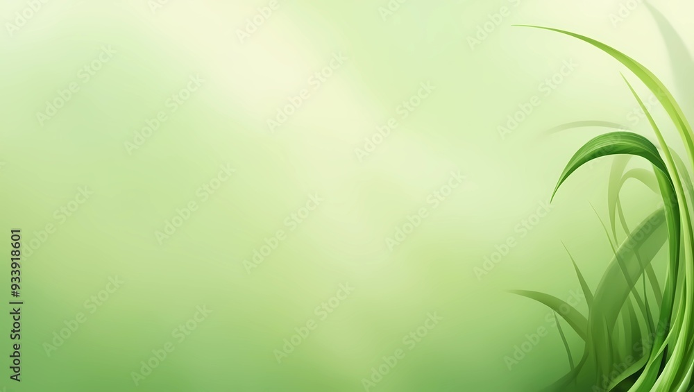 Fototapeta premium A serene and vibrant green background -2 