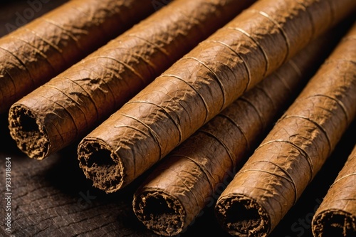 Wallpaper Mural cuban cigars close-up, cigars tobacco macro Torontodigital.ca