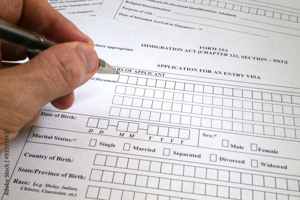 Singaporean visa application form Singaporean visa application form