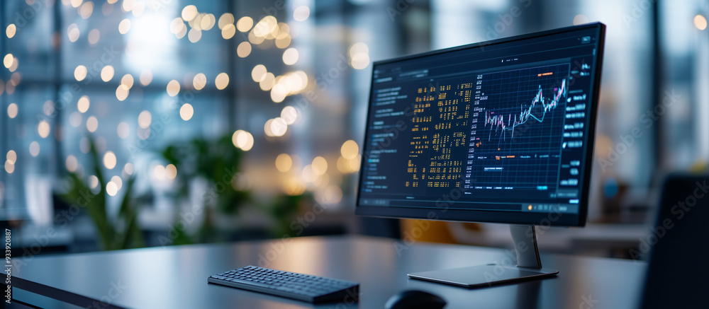 A computer screen filled with a detailed AI-powered property valuation platform, featuring automated market analysis tools such as comparative market data, trend graphs, and valuat A computer screen filled with a detailed AI-powered property valuation platform, featuring automated market analysis tools such as comparative market data, trend graphs, and valuat
