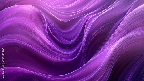 Wallpaper Mural Abstract Purple Wave, digital art, fluid, flowing, wave Torontodigital.ca