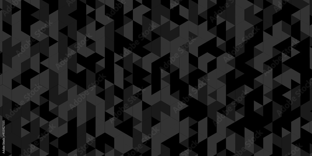 Abstract geometric vector seamless technology gray and black cube square paper background. surface creative diamond geometric pattern gray Polygon Mosaic triangle, business and corporate background. Abstract geometric vector seamless technology gray and black cube square paper background. surface creative diamond geometric pattern gray Polygon Mosaic triangle, business and corporate background.