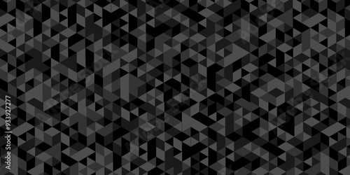 	
Vector abstract geometric seamless technology gray and black cube square paper background. surface creative diamond pattern gray Polygon Mosaic triangle, business and corporate background.