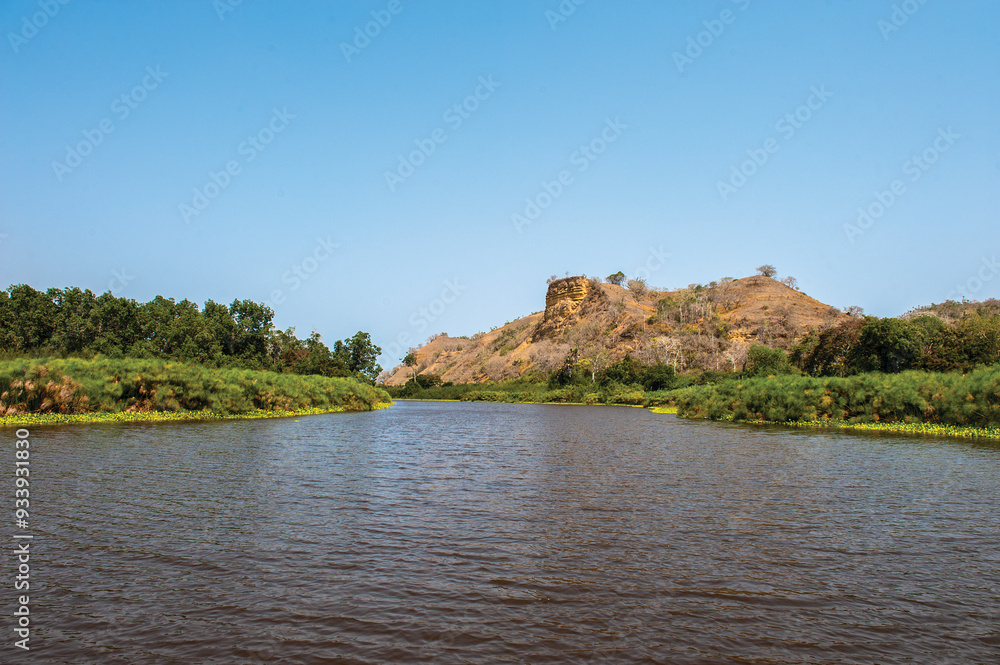 Longa river in the mountains Angola Africa Longa river in the mountains Angola Africa