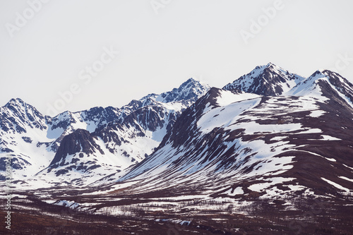 nature sceneries on the road frem tennevoll to Alta, Northern Norway photo