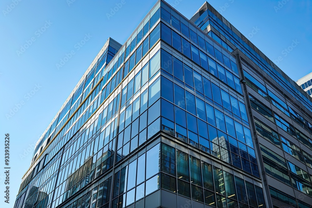 office building in the city. 3D render office building in the city. 3D render