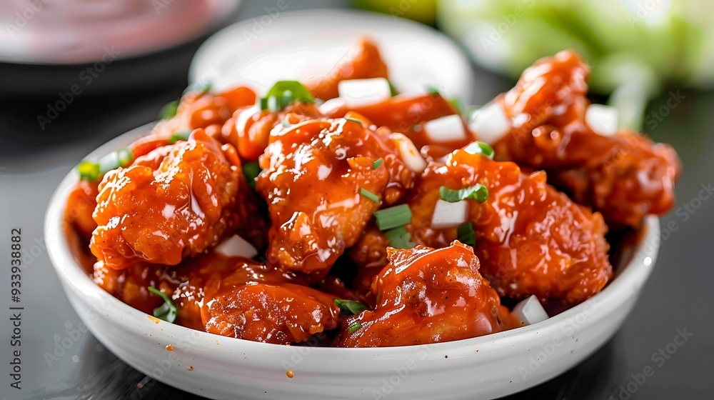 wings with sauce wings with sauce