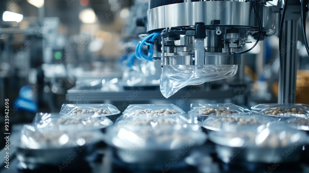 packing of snack on the machine packing of snack on the machine