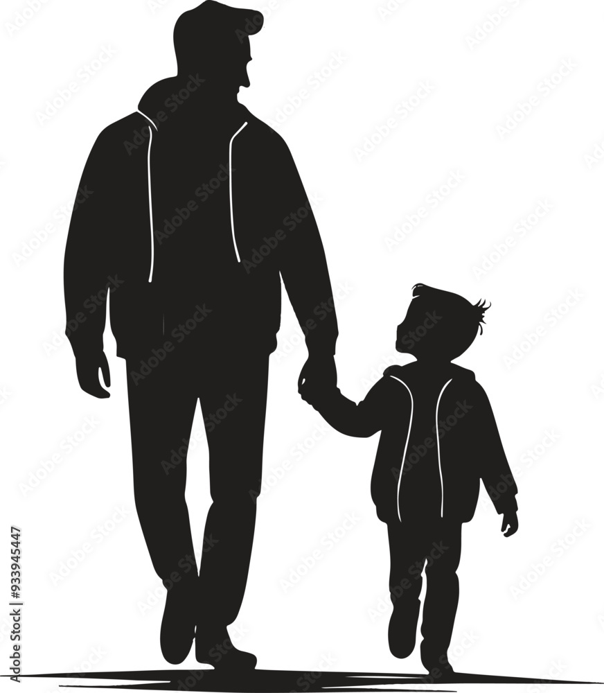 father with child silhouette father with child silhouette