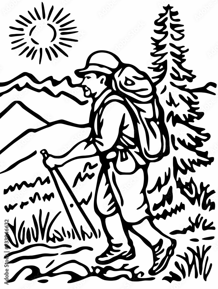 Fototapeta premium adventure vector art