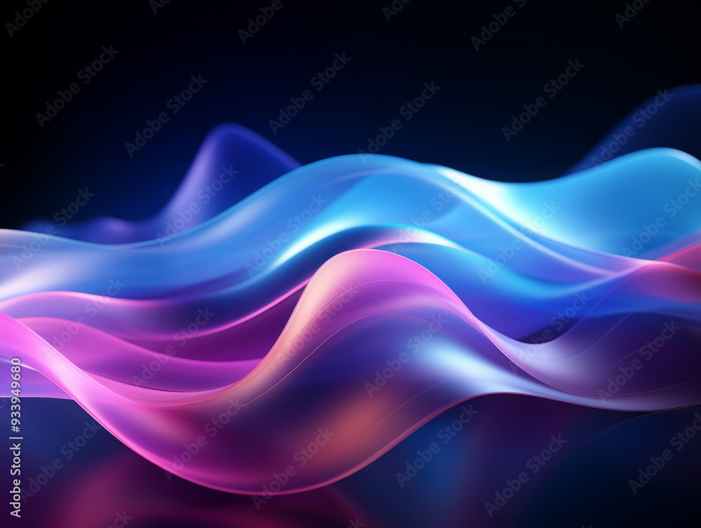 Attractive Blue technology particle background Attractive Blue technology particle background