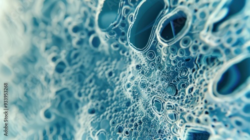 Abstract Blue and White Pattern