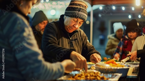Serving Food to the Needy