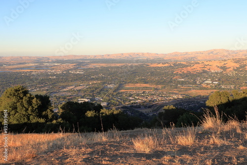 Photography View of Livermore Valley from Pleasanton Ridge in the East Bay hills of Northern