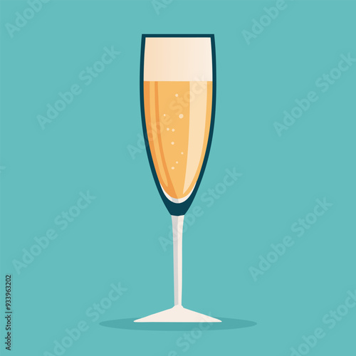 Champagne Vector Design Illustration