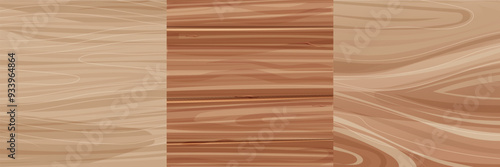 Set wood templates annual rings texture top view surface. Tree material, plank or panel. Stamp of tree trunk natural timber. 