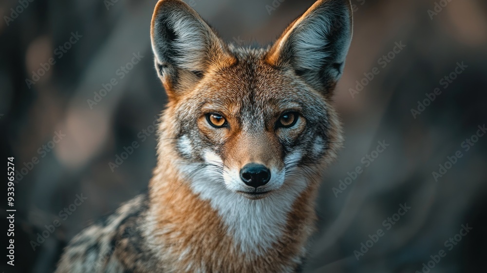 A Close-up Portrait of a Coyote A Close-up Portrait of a Coyote