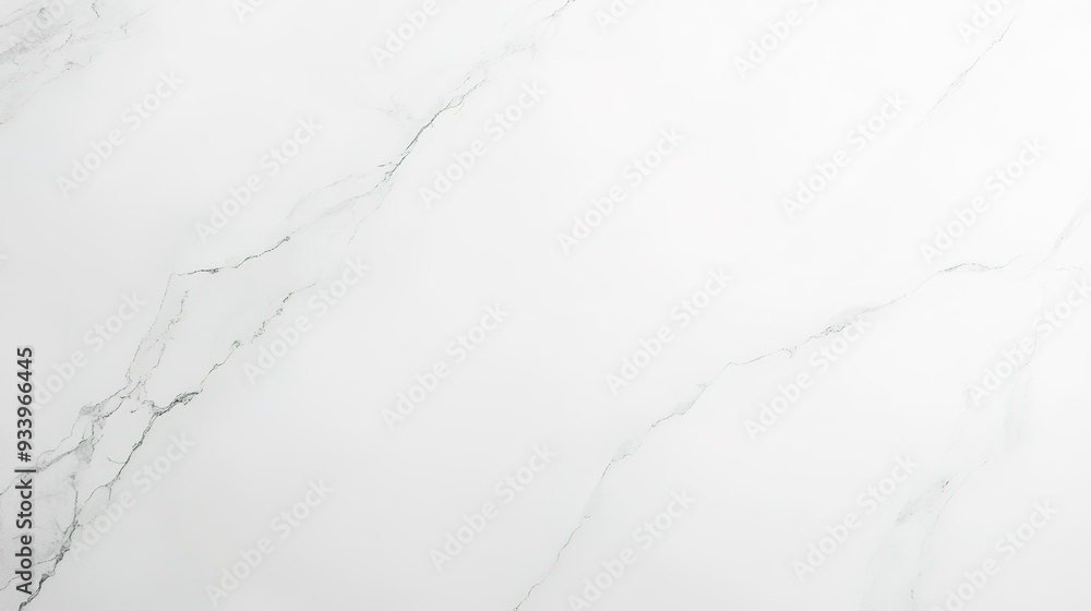 A smooth white marble surface with delicate gray veining, ideal for showcasing culinary creations or interior design elements in a minimalist setting A smooth white marble surface with delicate gray veining, ideal for showcasing culinary creations or interior design elements in a minimalist setting