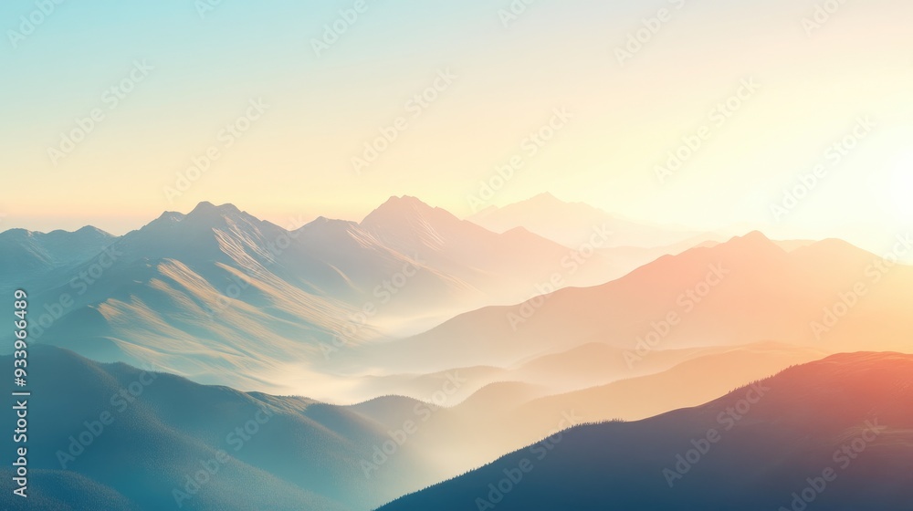 Sunrise Serenity in the Misty Highlands Sunrise Serenity in the Misty Highlands