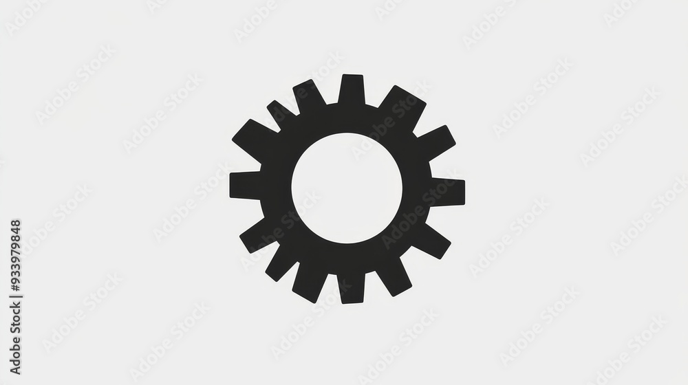 Cogwheel gear setting symbol for technical support, repair, optimization, and workflow. Cogwheel gear setting symbol for technical support, repair, optimization, and workflow.